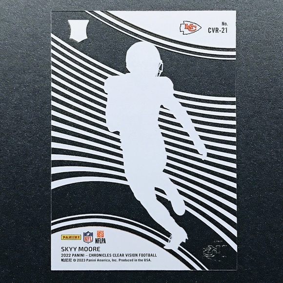 Skyy Moore RC - 2022 Panini Chronicles Clear Vision Rookies #CVR-21 - Picture 2 of 2